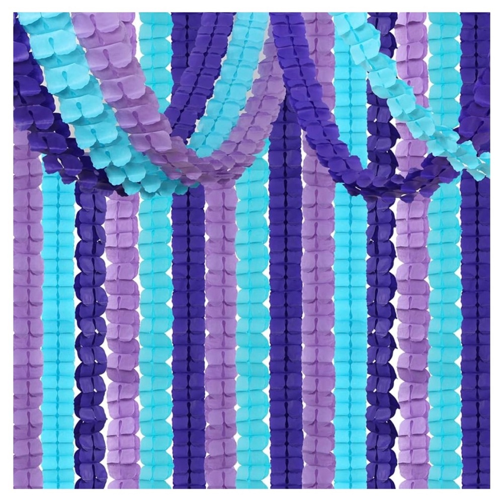 New! Purple and Blue Party Decorations